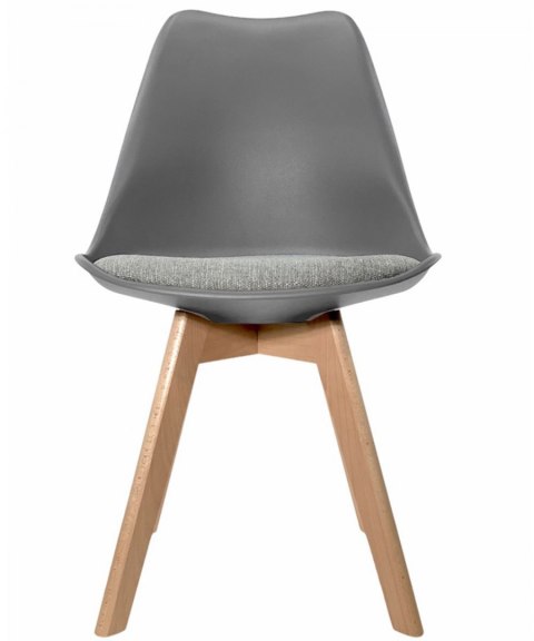 Krzesło skandynawskie MONZA LIGHT GREY - Grey Fabric II OUTLET