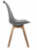Krzesło skandynawskie MONZA LIGHT GREY PU