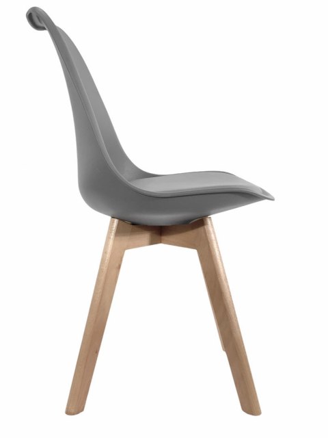 Krzesło skandynawskie MONZA LIGHT GREY PU
