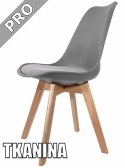 Krzesło skandynawskie MONZA LIGHT GREY Pro - Grey Fabric V