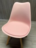 Krzesło skandynawskie MONZA PINK PU
