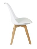 Krzesło skandynawskie MONZA WHITE PU
