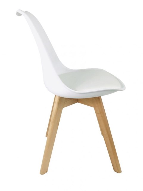 Krzesło skandynawskie MONZA WHITE PU