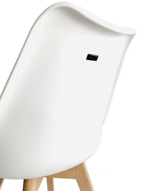 Krzesło skandynawskie MONZA WHITE PU