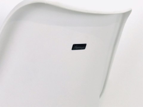 Krzesło skandynawskie MONZA WHITE Pro - Black Fabric V