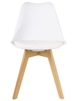 Krzesło skandynawskie MONZA WHITE Pro PU