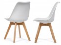 Krzesło skandynawskie MONZA WHITE Pro PU