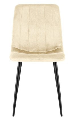 Krzesło tapicerowane AURORA VELVET BEIGE