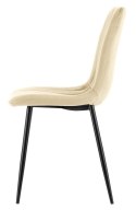 Krzesło tapicerowane AURORA VELVET BEIGE