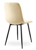 Krzesło tapicerowane AURORA VELVET BEIGE