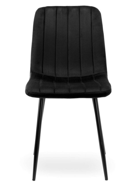 Krzesło tapicerowane AURORA VELVET BLACK