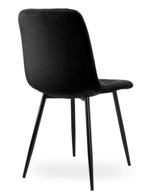 Krzesło tapicerowane AURORA VELVET BLACK