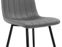 Krzesło tapicerowane AURORA VELVET DARK GREY