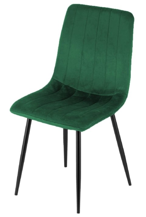 Krzesło tapicerowane AURORA VELVET GREEN