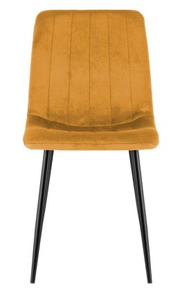 Krzesło tapicerowane AURORA VELVET HONEY