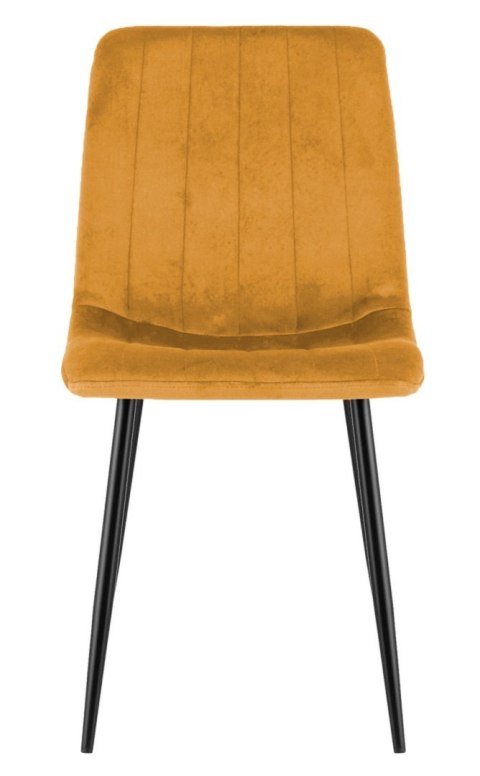 Krzesło tapicerowane AURORA VELVET HONEY