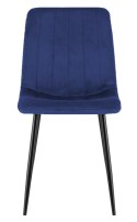 Krzesło tapicerowane AURORA VELVET NAVY BLUE