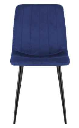 Krzesło tapicerowane AURORA VELVET NAVY BLUE