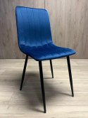 Krzesło tapicerowane AURORA VELVET NAVY BLUE