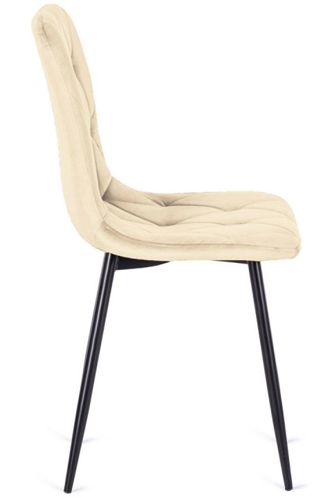 Krzesło tapicerowane BORGO VELVET BEIGE II GATUNEK