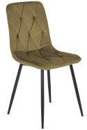 Krzesło tapicerowane BORGO VELVET BROWN