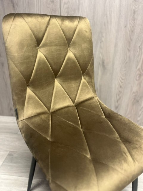 Krzesło tapicerowane BORGO VELVET BROWN