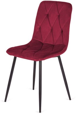 Krzesło tapicerowane BORGO VELVET BURGUNDY