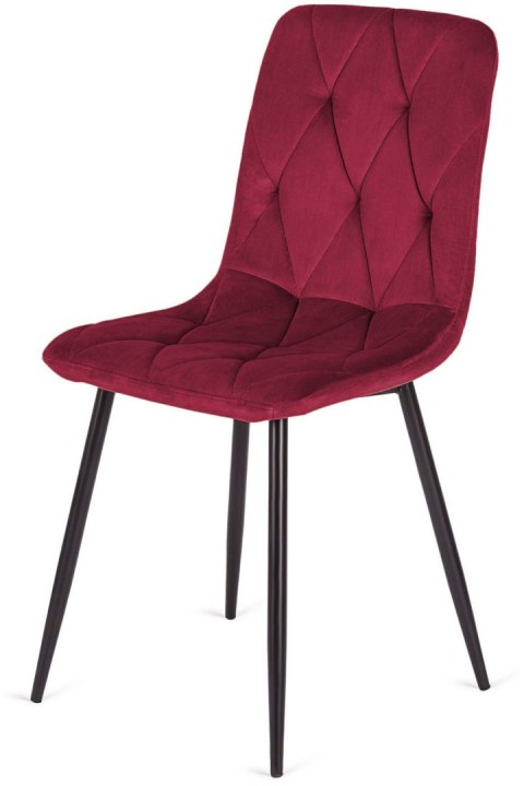 Krzesło tapicerowane BORGO VELVET BURGUNDY