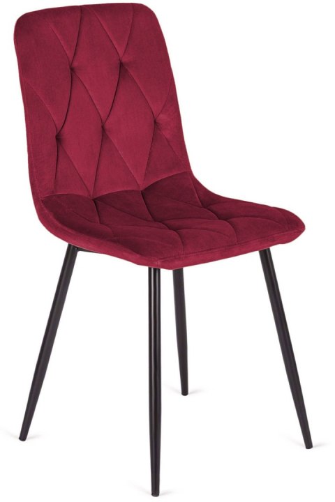 Krzesło tapicerowane BORGO VELVET BURGUNDY