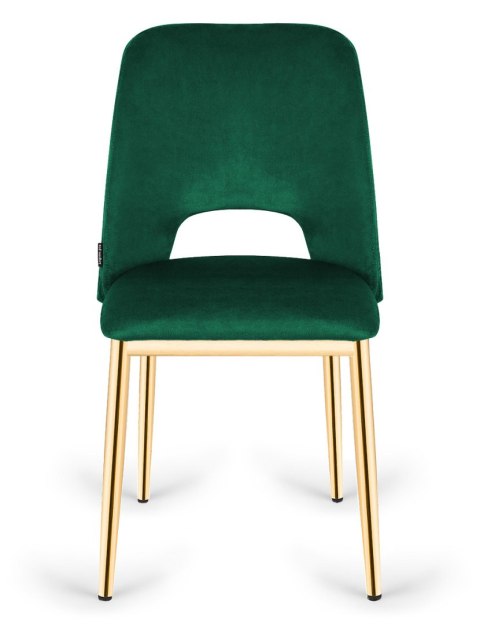 Krzesło tapicerowane GOTI GREEN VELVET GOLD