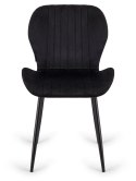 Krzesło tapicerowane MONTI VELVET BLACK