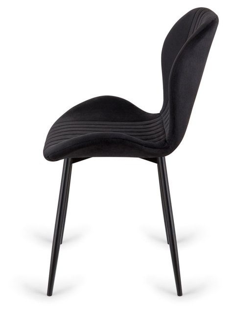 Krzesło tapicerowane MONTI VELVET BLACK