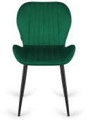 Krzesło tapicerowane MONTI VELVET GREEN