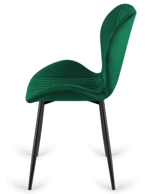 Krzesło tapicerowane MONTI VELVET GREEN