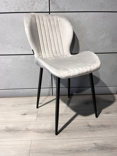 Krzesło tapicerowane MONTI VELVET GREY