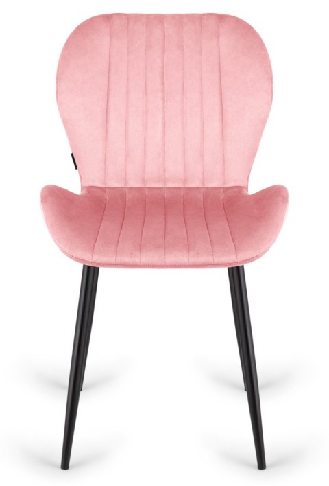 Krzesło tapicerowane MONTI VELVET PINK