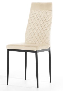 Krzesło tapicerowane VALVA CARO VELVET BEIGE