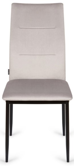 Krzesło tapicerowane VALVA DUO VELVET GREY