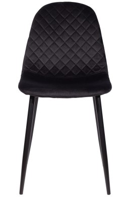 Krzesło tapicerowane CARO VELVET BLACK II GATUNEK
