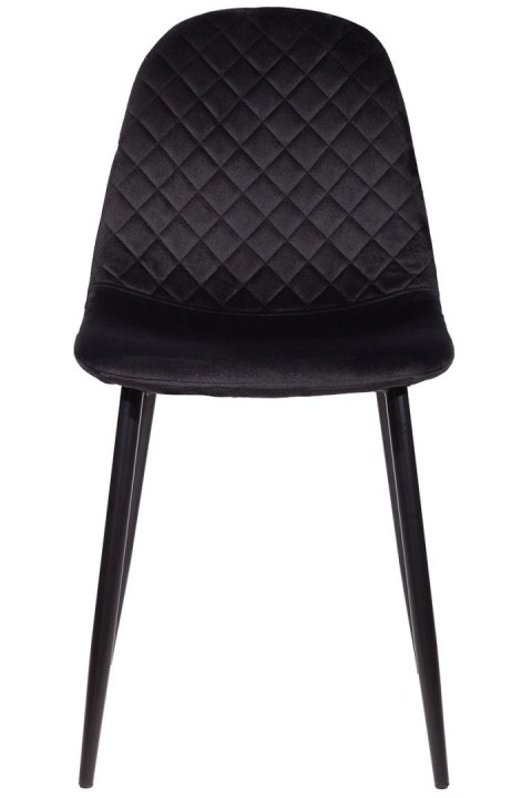 Krzesło tapicerowane CARO VELVET BLACK II GATUNEK