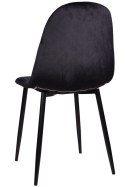 Krzesło tapicerowane CARO VELVET BLACK II GATUNEK
