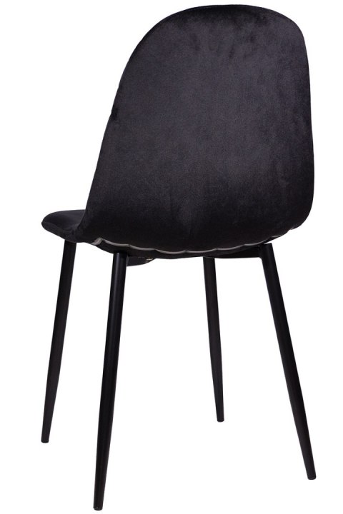 Krzesło tapicerowane CARO VELVET BLACK II GATUNEK