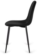 Krzesło tapicerowane CARO VELVET BLACK II GATUNEK