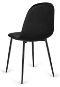 Krzesło tapicerowane CARO VELVET BLACK II GATUNEK