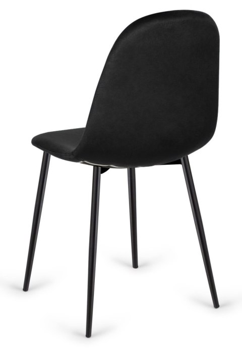 Krzesło tapicerowane CARO VELVET BLACK II GATUNEK