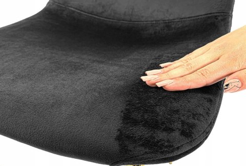 Krzesło tapicerowane CARO VELVET BLACK II GATUNEK