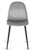 Krzesło tapicerowane CARO VELVET GREY II GATUNEK