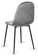 Krzesło tapicerowane CARO VELVET GREY II GATUNEK