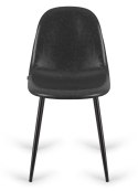 Krzesło tapicerowane GIULIA BLACK PU