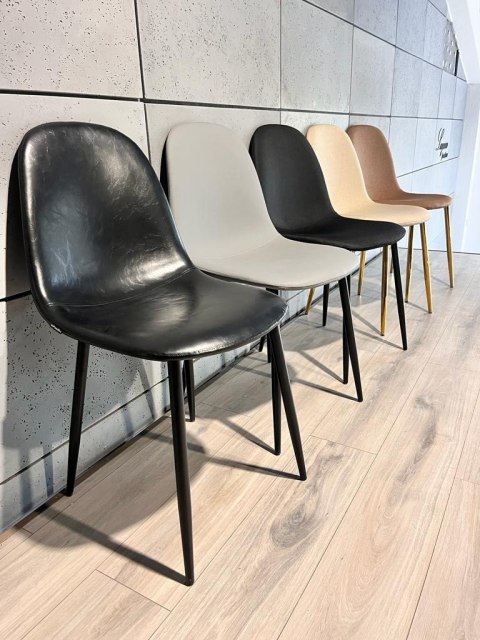 Krzesło tapicerowane GIULIA BLACK PU